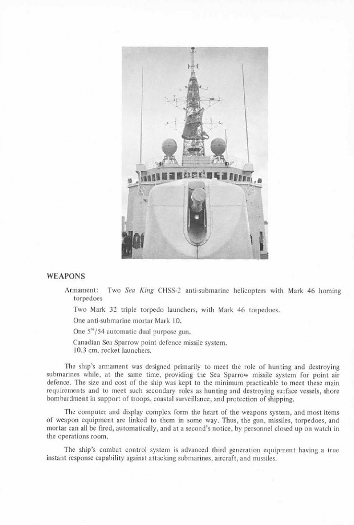HMCS HURON COMMISSIONING BOOKLET - Page 6
