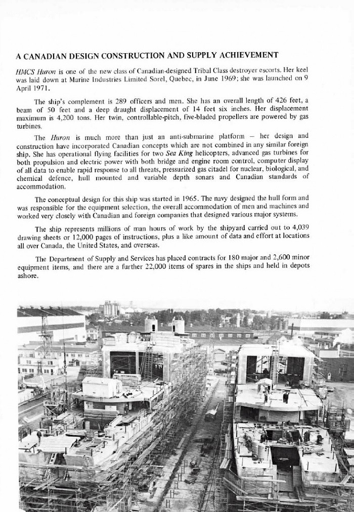 HMCS HURON COMMISSIONING BOOKLET - Page 18