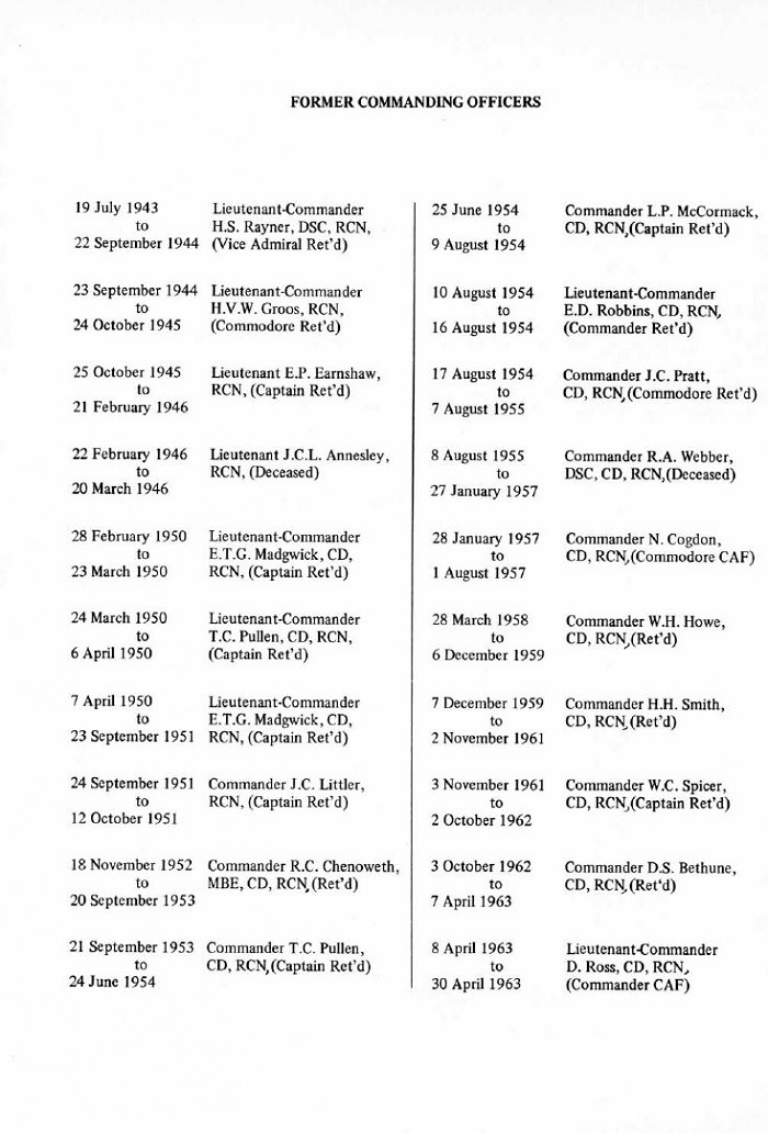 HMCS HURON COMMISSIONING BOOKLET - Page 25