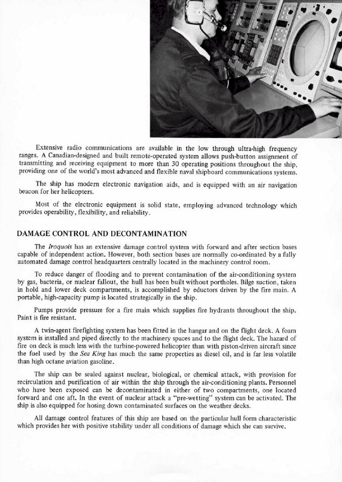HMCS IROQUOIS 280 COMMISSIONING BOOKLET - PAGE 9