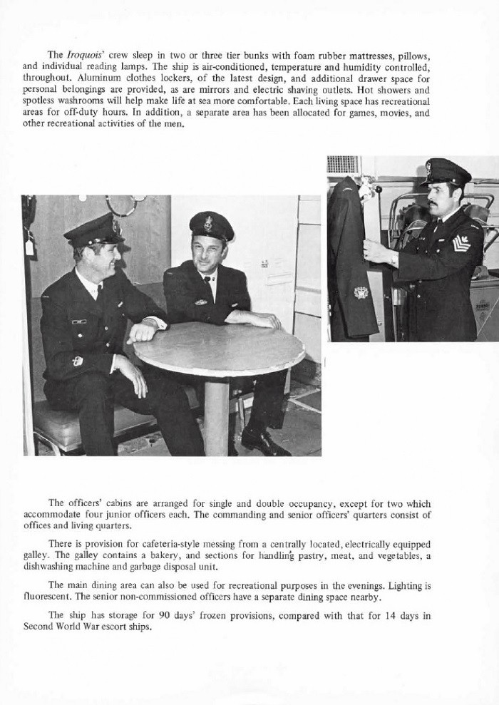 HMCS IROQUOIS 280 COMMISSIONING BOOKLET - PAGE 11