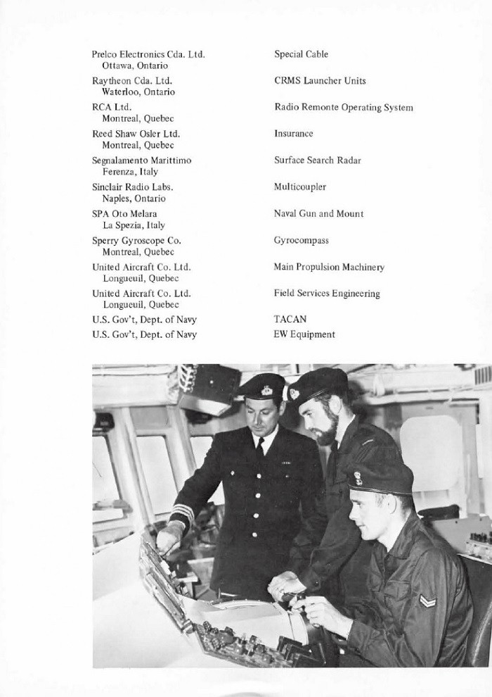 HMCS IROQUOIS 280 COMMISSIONING BOOKLET - PAGE 19