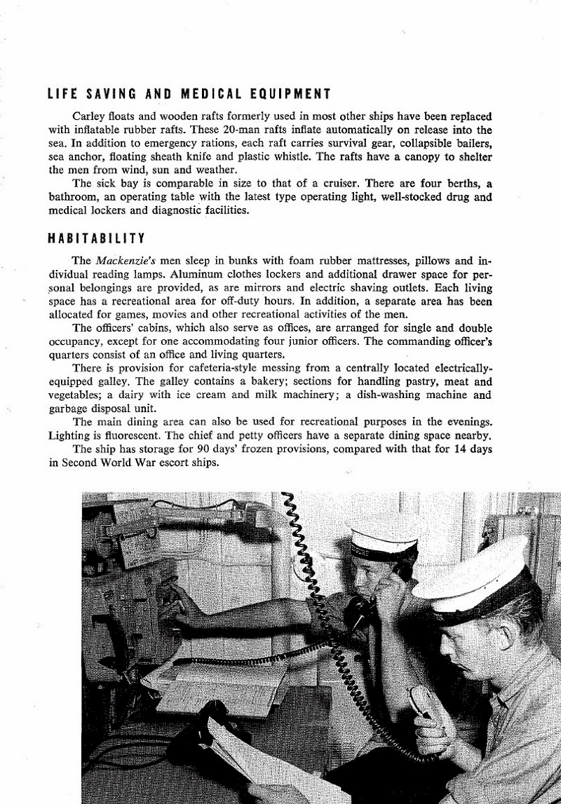 HMCS MACKENZIE 261 Commissioning Booklet - Page 7