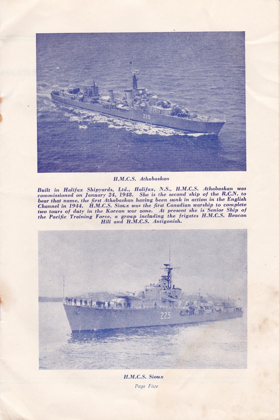 RCN NAVY DAYS 26 July 1952 - Page 5