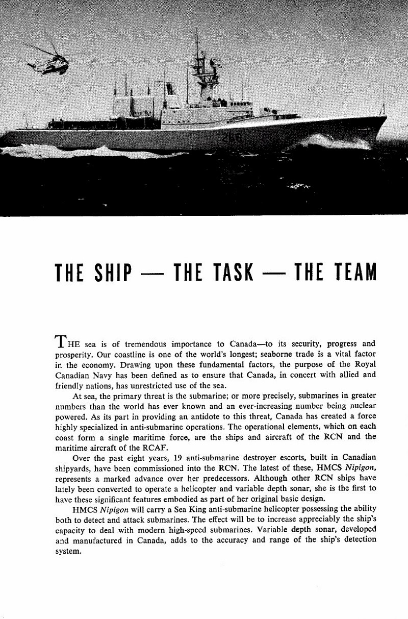 HMCS NIPIGON 266 - Commissioning Book - Page 2