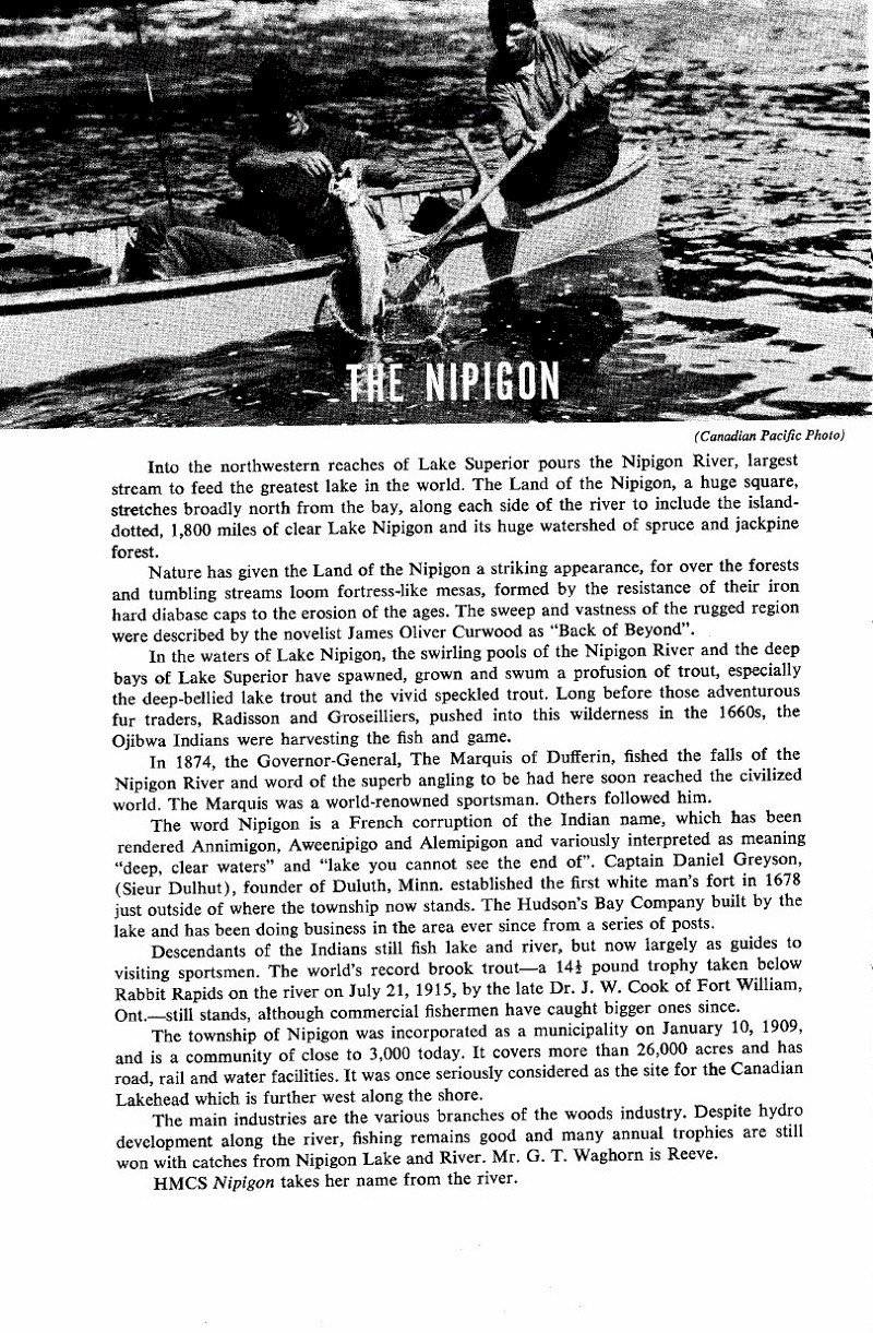 HMCS NIPIGON 266 - Commissioning Book - Page 10