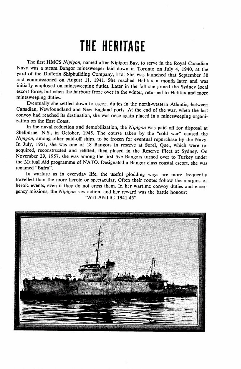 HMCS NIPIGON 266 - Commissioning Book - Page 12
