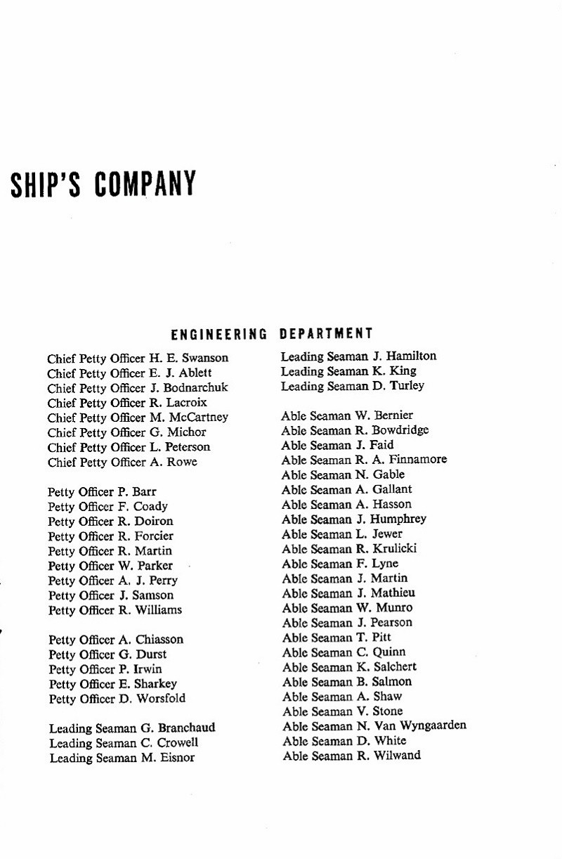 HMCS NIPIGON 266 - Commissioning Book - Page 16
