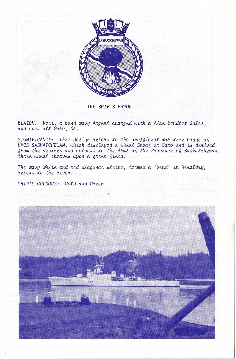HMCS SASKATCHEWAN 262 REACTIVATION CEREMONY 25 fEB 1986 - PAGE 3