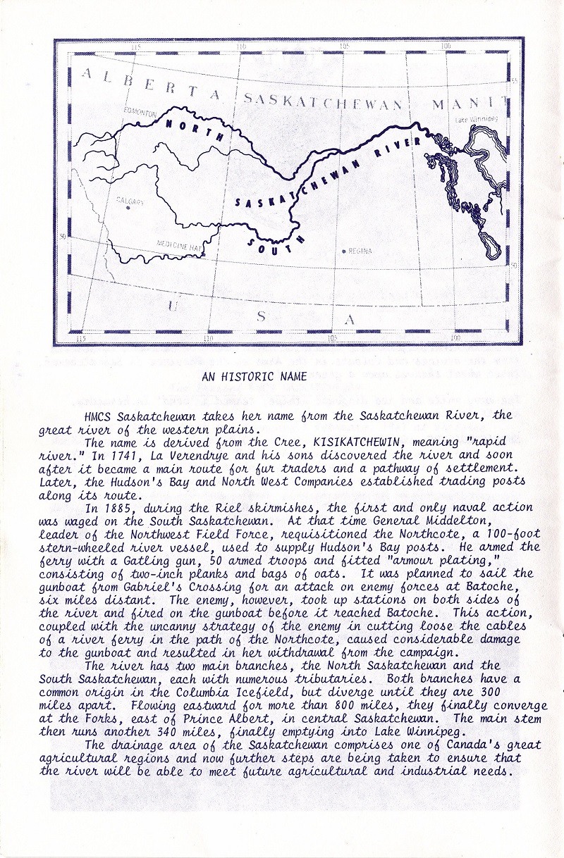 HMCS SASKATCHEWAN 262 REACTIVATION CEREMONY 25 fEB 1986 - PAGE 4