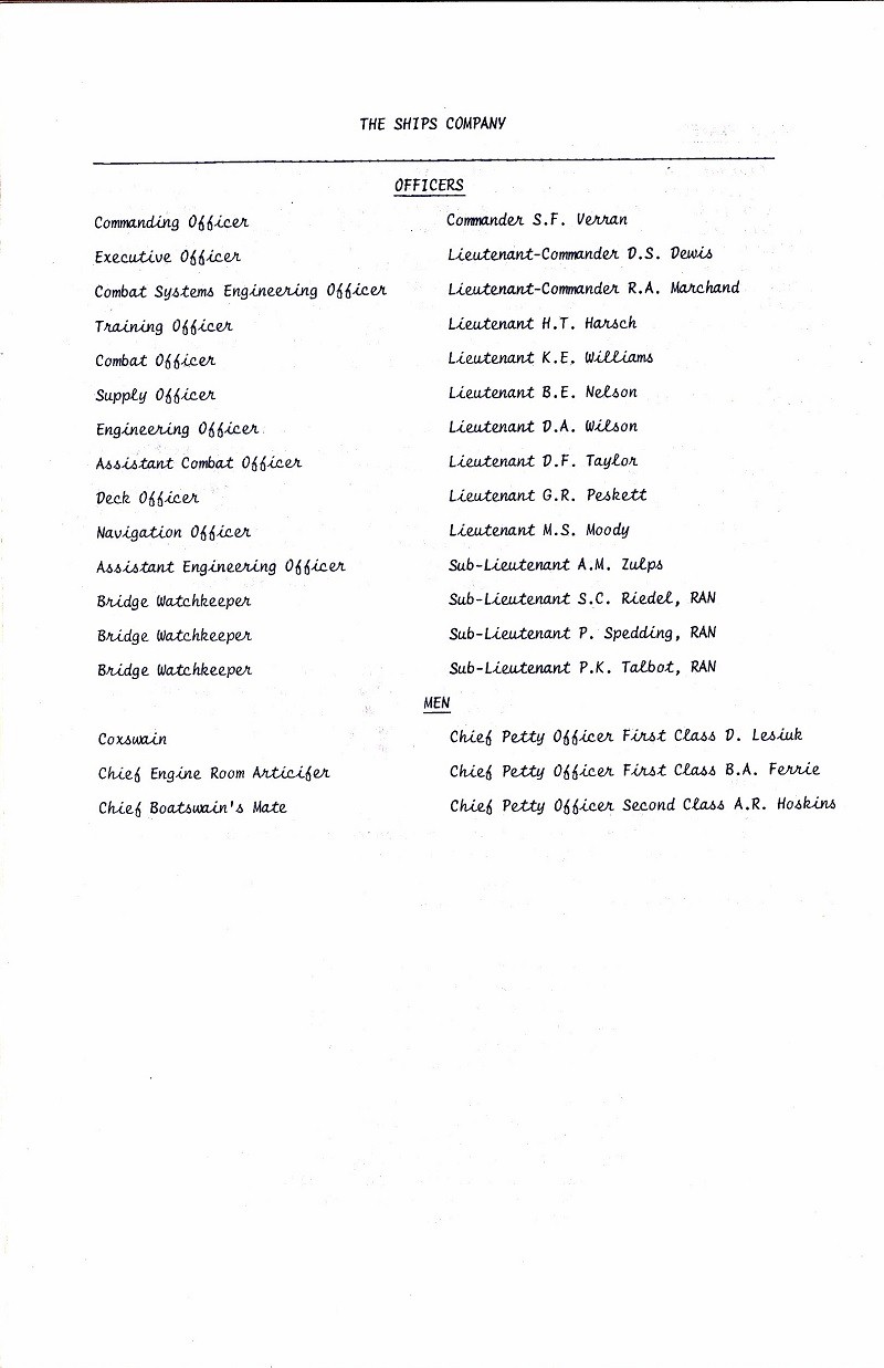 HMCS SASKATCHEWAN 262 REACTIVATION CEREMONY 25 fEB 1986 - PAGE 10
