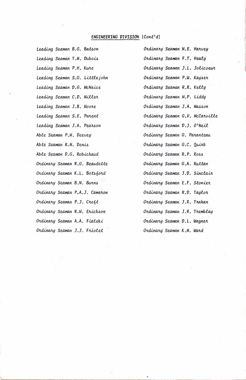 HMCS SASKATCHEWAN 262 REACTIVATION CEREMONY 25 fEB 1986 - PAGE 14