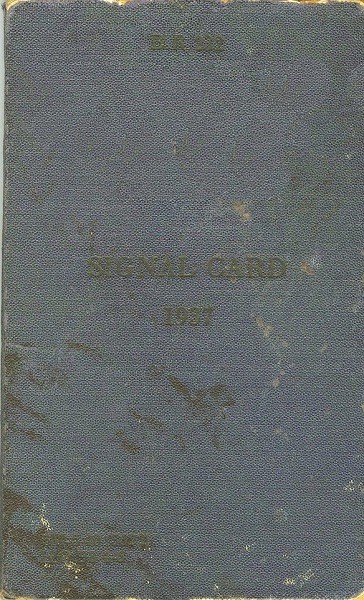 1937 Signal Card - Cover