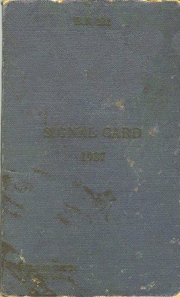 1937 Signal Card - Cover