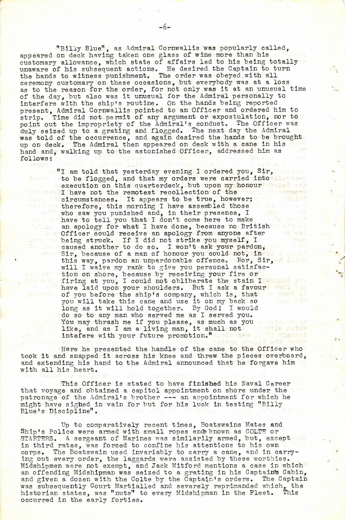 A Few Naval Customs, Expressions, Traditions and Superstitions by Commander W.N.T. Beckett. M.V.O., D.S.C., Royal Navy - Page 6